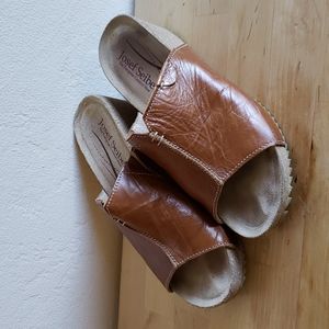 Brown platform slides